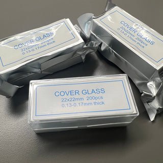 Standard Microscope Cover Slips, 22x22mm,  (Pack of 200pcs)